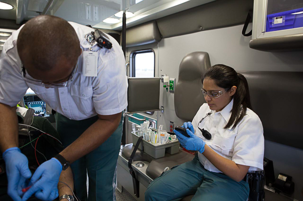 Healthcare facility team communication with professional radio systems