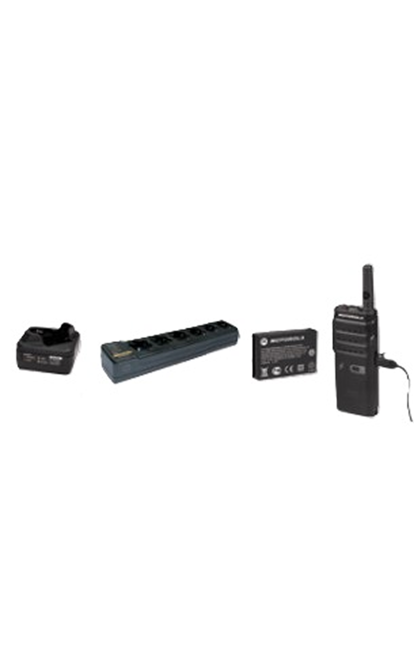 MOTOTRBO SL1600 radio accessories including chargers, batteries, earpieces and carry solutions