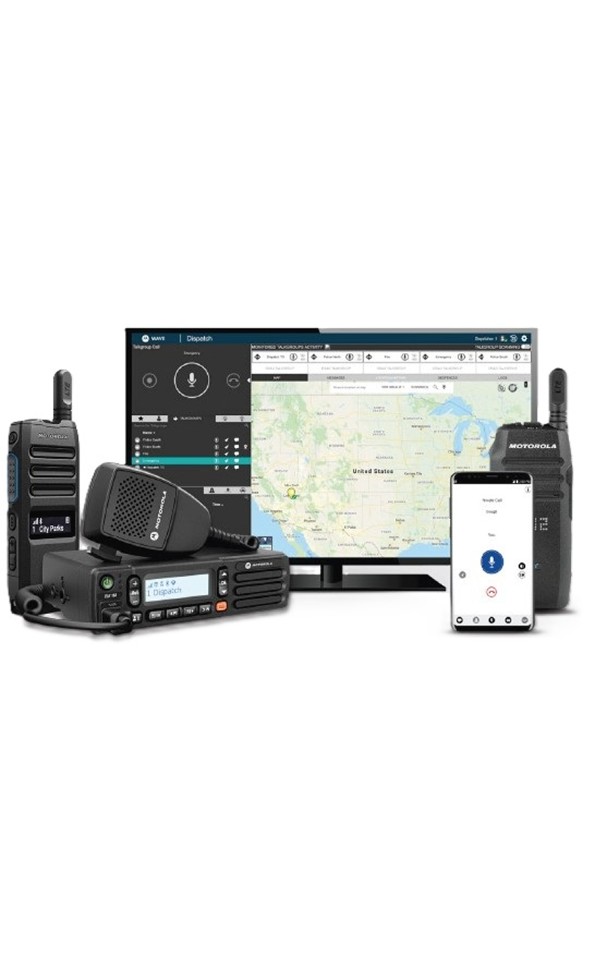WAVE PTX application connecting radio, smartphone and broadband push-to-talk users